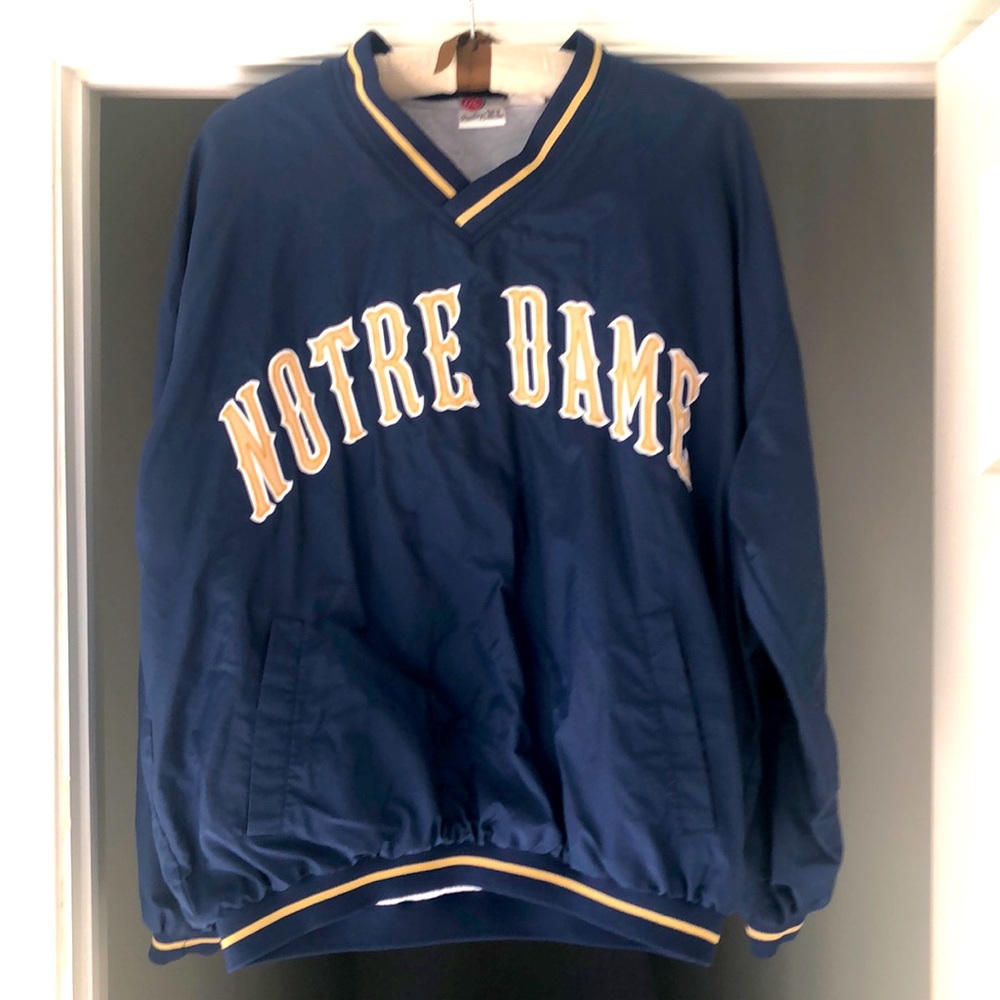 Notre Dame Fighting Irish Windbreaker Pullover Vintage